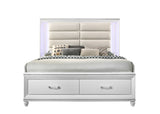 Sadie Contemporary Storage Bed White 28737EK-ACME