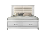 Sadie Contemporary Storage Bed White 28737EK-ACME