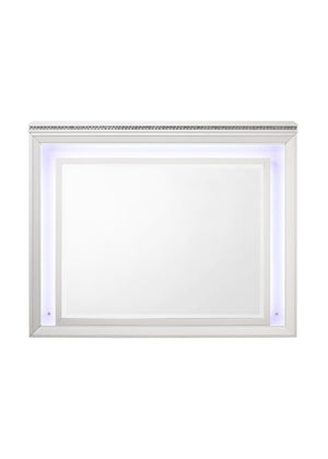 Sadie Contemporary Mirror White 28744-ACME