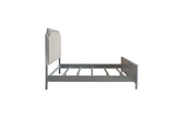 House Marchese Transitional Bed Pearl Gray Finish, 2-Tone Beige(#ABE-40) 28874CK-ACME