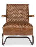 Beverly Hills Chair - Cuba Brown Leather