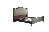 House Marchese Transitional Bed Tobacco Finish, Tan PU(#G04) 28894CK-ACME