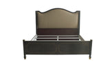 House Marchese Transitional Bed Tobacco Finish, Tan PU(#G04) 28894CK-ACME