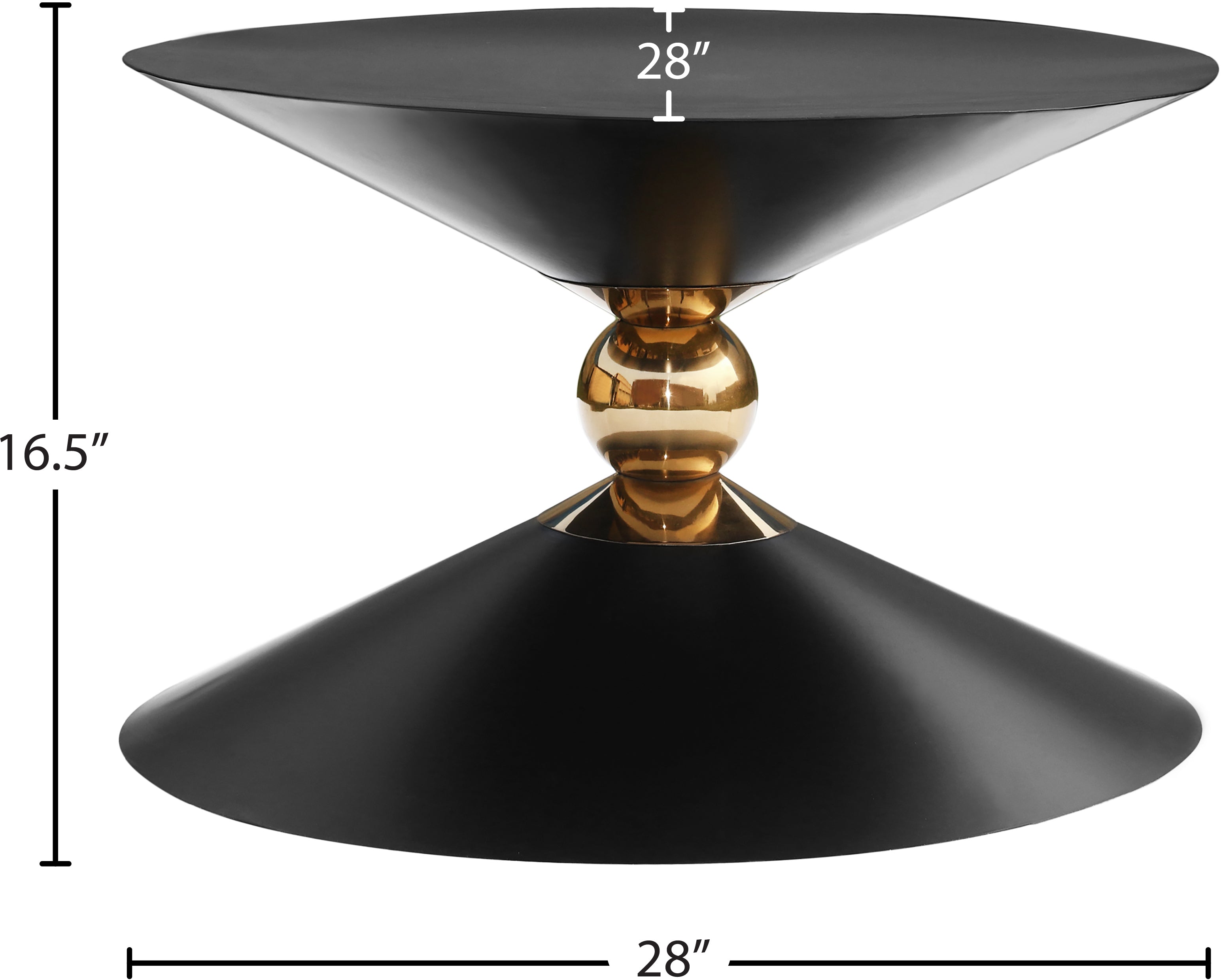 Malia Sculptural Iron Coffee Table - Thumbnail 4