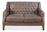 Brooks Leather Tufted 2 Seat Sofa