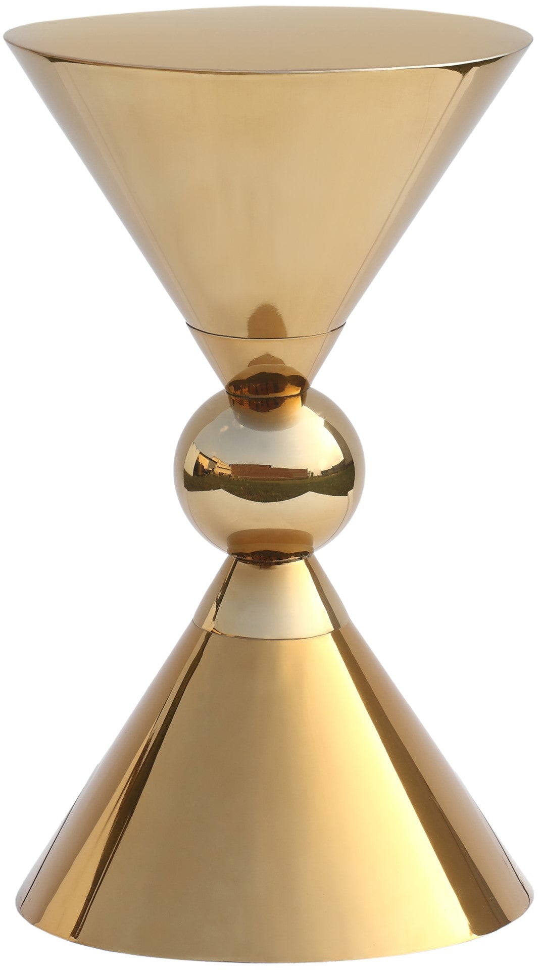 Malia Sculptural Iron End Table - Thumbnail 4