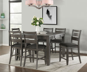 Vilo Home Mason Living Gray 7 Piece Counter Height Dining Set VH2900-7PC-PUB VH2900-7PC-PUB