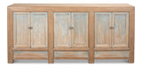 Gansu Sideboard - 6 Door - Pine