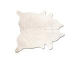 HomeRoots 6' X 7' Off White Natural Cowhide Area Rug 293169-HOMEROOTS 293169