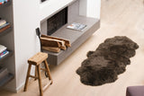 24" x 72" x 2" Chocolate Double Sheepskin - Area Rug