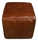 Leather Sitting Cube