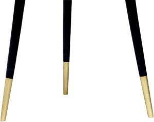 Reflection Iron Contemporary Gold / Black Coffee Table - 32" W x 32" D x 16.5" H