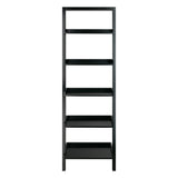 Winsome Wood Bellamy Leaning Shelf, Black 29553-WINSOMEWOOD