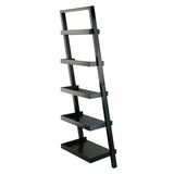 Winsome Wood Bellamy Leaning Shelf, Black 29553-WINSOMEWOOD