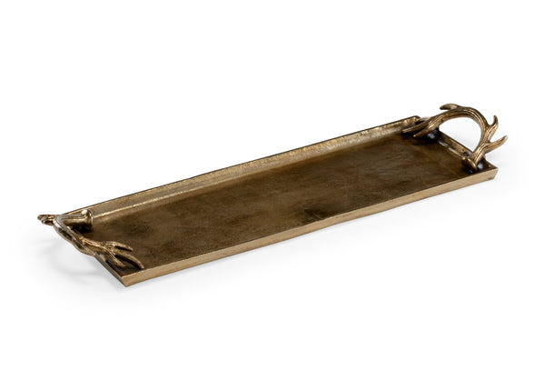 Diana Rectangular Tray -Brass