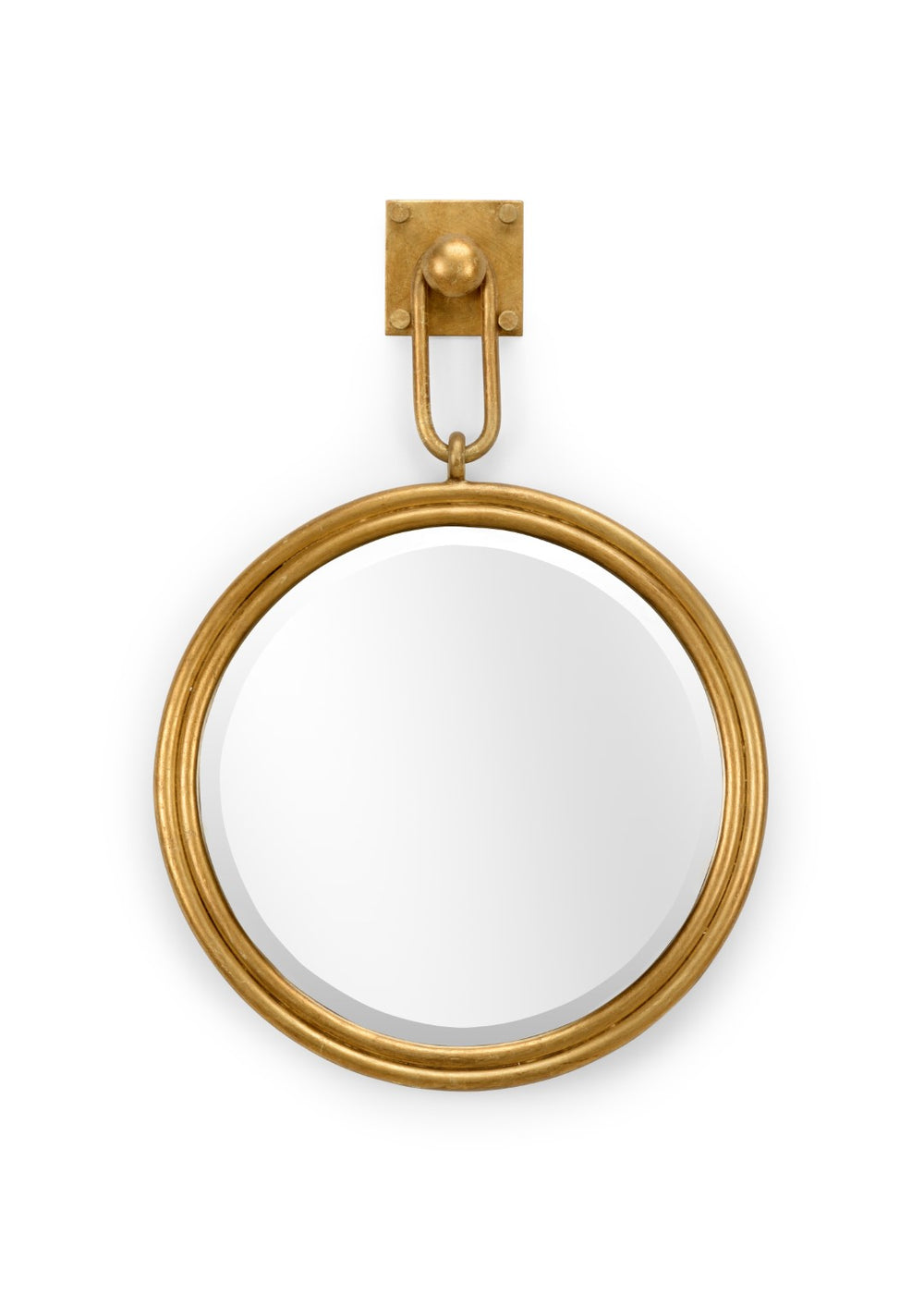 Lucia Mirror - Antique Gold Leaf Accent with Classic Circular Design for Modern Home Decor Elegance