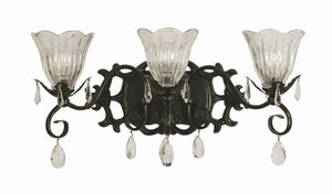 3-Light Mahogany Bronze Liebestraum Sconce