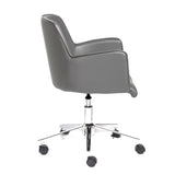 Sunny Pro Office Chair in Gray with Chrome Base