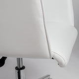 Sunny Pro Office Chair in White with Chrome Base