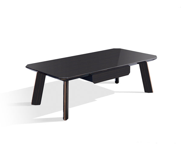 VIG Furniture Modrest Chadwick Modern Ebony & Rosegold Coffee Table VGHB297D-EBN