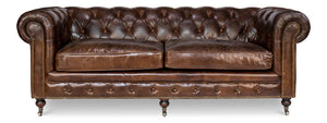 Castered Chesterfield Sofa