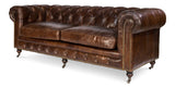 Castered Chesterfield Sofa