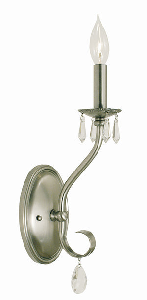 1-Light Brushed Nickel Liebestraum Sconce