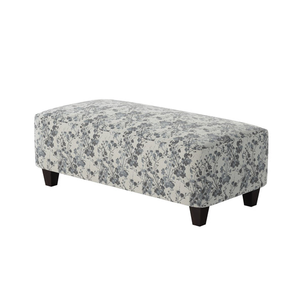 Fusion 100-C Transitional Cocktail Ottoman 100-C Freesia Denim 49" Wide Cocktail Ottoman