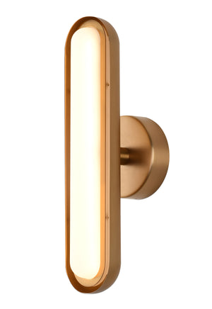 Bethel Brass LED Wall Sconce in Aluminum & Acrylic