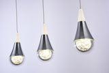 Bethel Chrome LED Single Pendant Lighting in Metal & Crystal