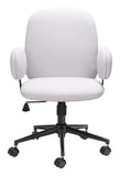 English Elm EE2922 100% Polyester, Plywood, Steel Modern Commercial Grade Office Chair Beige, Black 100% Polyester, Plywood, Steel