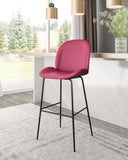 English Elm EE2712 100% Polyurethane, Plywood, Steel Modern Commercial Grade Bar Chair Red, Black 100% Polyurethane, Plywood, Steel