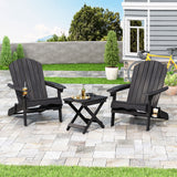Bellwood Outdoor Acacia Wood 2 Seater Folding Chat Set, Dark Gray Noble House