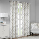 Madison Park Hayes Modern/Contemporary 100% Cotton Duck Printed Grommet Window Curtain Set of 2 MP40-5617