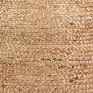 Zuo Modern Lillian Jute, Polystyrene Modern Commercial Grade Ottoman Natural Jute, Polystyrene