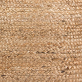 Zuo Modern Lillian Jute, Polystyrene Modern Commercial Grade Ottoman Natural Jute, Polystyrene