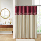 Vicenza Glam/Luxury 100% Polyester Shower Curtain