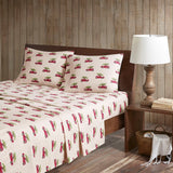 Flannel Lodge/Cabin 100% Cotton Printed Sheet Set