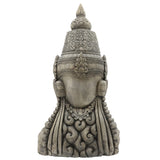 Sagebrook Home Contemporary Resin, 42"h Buddha Head, Gray 16096-01 Gray Polyresin