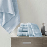 Madison Park Signature Turkish Transitional 100% Cotton 6 Piece Bath Towel Set MPS73-455