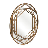 Sagebrook Home Glam Metal Frame 32" Wall Mirror, Gold, Wb 14677 Gold Metal