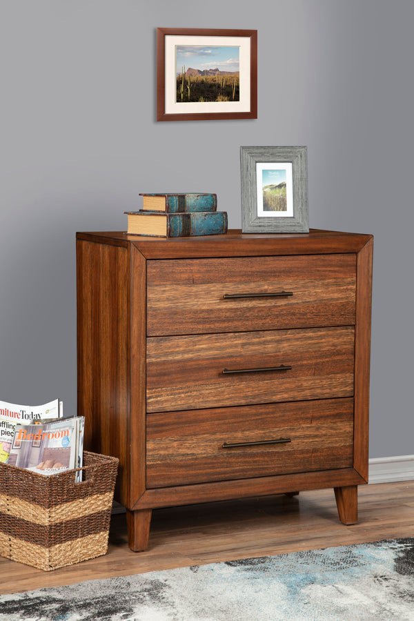 Trinidad Small Chest in Toffee - Elegant Mahogany Storage with Dovetail Drawers & Soft Glide Design