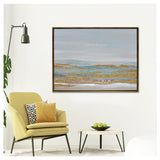 Sagebrook Home Contemporary 47x35 Abstract Hand Painted Canvas, Multi 70185 Multi Polyester Canvas