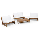 Sherwood Outdoor 4 Seater Chat Set with Coffee Table