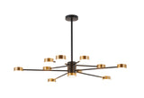 Bethel Black LED Chandelier in Metal