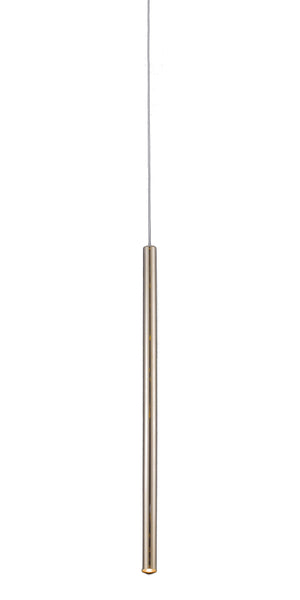 Bethel Gold LED Single Pendant Lighting in Stainless Steel