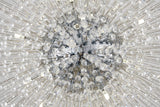 Bethel Chrome Chandelier in Metal & Crystal