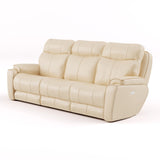 Southern Motion Showstopper 736-61P Transitional  Leather Power Headrest Reclining Sofa 736-61P 957-17