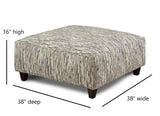 Fusion 109 Transitional Cocktail Ottoman 109 Local Color Steel