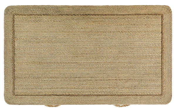 Kaipo Two-Drawer Chest - Nautical-Inspired Artistry with Handcrafted Abaca Rope & Durable Design